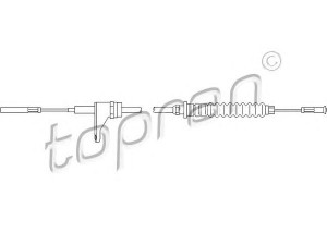 TOPRAN 103 301 akceleratoriaus trosas 
 Dviratė transporto priemonės -> Kabeliai ir tachometro velenaai -> Akceleratoriaus trosas
251 721 555P, 251 721 555R