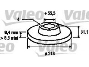 VALEO 186495 stabdžių diskas 
 Dviratė transporto priemonės -> Stabdžių sistema -> Stabdžių diskai / priedai
39726321, 21A2612, GBD90806
