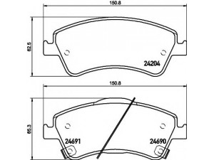 HELLA 8DB 355 013-741 stabdžių trinkelių rinkinys, diskinis stabdys 
 Techninės priežiūros dalys -> Papildomas remontas
0446502170, 0446502190, 0446502280