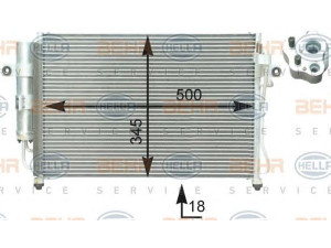 HELLA 8FC 351 302-651 kondensatorius, oro kondicionierius 
 Oro kondicionavimas -> Kondensatorius
976061C000