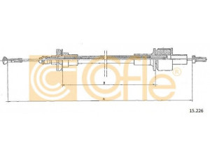 COFLE 15.226 sankabos trosas 
 Dviratė transporto priemonės -> Kabeliai ir tachometro velenaai -> Sankabos trosas
6128544, 83BB7K553HA