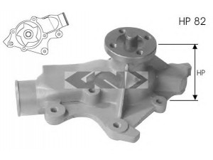 SPIDAN 91569 vandens siurblys 
 Aušinimo sistema -> Vandens siurblys/tarpiklis -> Vandens siurblys
4626054, JR775122