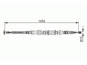 BOSCH 1 987 482 179 trosas, stovėjimo stabdys 
 Stabdžių sistema -> Valdymo svirtys/trosai
46414286, 46414289, 46460478, 46465949