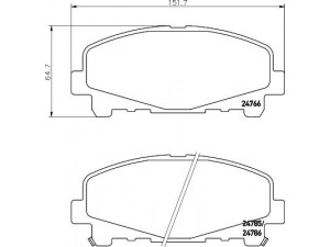 HELLA PAGID 8DB 355 013-881 stabdžių trinkelių rinkinys, diskinis stabdys 
 Techninės priežiūros dalys -> Papildomas remontas
45022TL0G50, 45022TL0G51