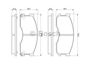 BOSCH 0 986 424 202 stabdžių trinkelių rinkinys, diskinis stabdys 
 Techninės priežiūros dalys -> Papildomas remontas