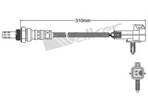 WALKER PRODUCTS 250-24273 lambda jutiklis 
 Variklis -> Variklio elektra
71739275, 12573936