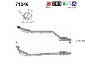AS 71246 katalizatoriaus keitiklis 
 Išmetimo sistema -> Katalizatoriaus keitiklis
2034905219