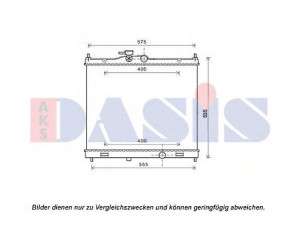 AKS DASIS 070161N radiatorius, variklio aušinimas 
 Aušinimo sistema -> Radiatorius/alyvos aušintuvas -> Radiatorius/dalys
21410JX00A