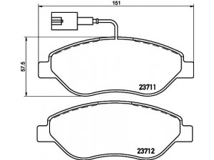 HELLA PAGID 8DB 355 018-841 stabdžių trinkelių rinkinys, diskinis stabdys 
 Techninės priežiūros dalys -> Papildomas remontas
77362196, 77365188, 77362093, 77362196
