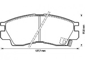 BENDIX 572282B stabdžių trinkelių rinkinys, diskinis stabdys 
 Techninės priežiūros dalys -> Papildomas remontas
MB534644, MR389527