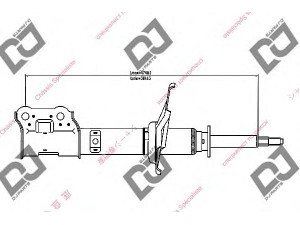 DJ PARTS DS1263GS amortizatorius 
 Pakaba -> Amortizatorius
5465122000, 5465122150, 5465122152