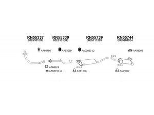 VENEPORTE 550285 išmetimo sistema 
 Išmetimo sistema -> Išmetimo sistema, visa