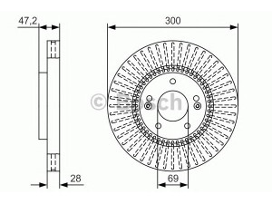 BOSCH 0 986 479 U43 stabdžių diskas 
 Dviratė transporto priemonės -> Stabdžių sistema -> Stabdžių diskai / priedai
517123K110, 51712 3K110