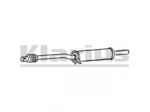 KLARIUS VW244C vidurinis duslintuvas 
 Išmetimo sistema -> Duslintuvas
867253209J, 867253209J, 867253209J