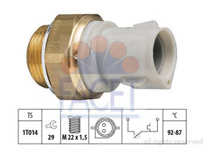 FACET 7.5129 temperatūros jungiklis, radiatoriaus ventiliatorius 
 Aušinimo sistema -> Siuntimo blokas, aušinimo skysčio temperatūra
1 646 398, 6 146 107, 6 146 110