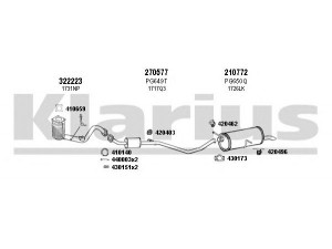 KLARIUS 631020E išmetimo sistema 
 Išmetimo sistema -> Išmetimo sistema, visa