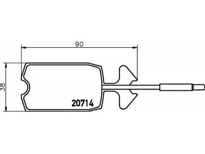 MINTEX MDB1181 stabdžių trinkelių rinkinys, diskinis stabdys 
 Techninės priežiūros dalys -> Papildomas remontas
95542661, BNL4515902