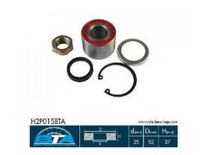 BTA H2P015BTA rato guolio komplektas 
 Ašies montavimas/vairavimo mechanizmas/ratai -> Rato stebulė/montavimas -> Rato guolis
3748.39, 3748.39