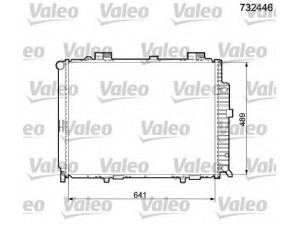 VALEO 732446 radiatorius, variklio aušinimas 
 Aušinimo sistema -> Radiatorius/alyvos aušintuvas -> Radiatorius/dalys
2105001203