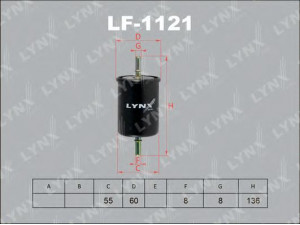 LYNXauto LF-1121 kuro filtras 
 Techninės priežiūros dalys -> Papildomas remontas
96537170