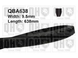 QUINTON HAZELL QBA638 V formos diržas 
 Techninės priežiūros dalys -> Techninės priežiūros intervalai
27903137, 9151159780, 95495339
