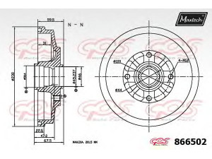 MAXTECH 866502.0008 stabdžių būgnas
0K30A-26-250A, 0K30A-26-251A, 0K30C-26-250A