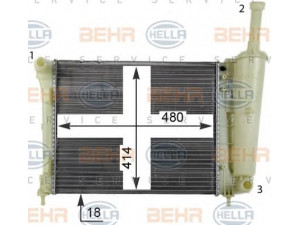 HELLA 8MK 376 790-051 radiatorius, variklio aušinimas 
 Aušinimo sistema -> Radiatorius/alyvos aušintuvas -> Radiatorius/dalys
51787115, 51934449, 1 559 504, 1 814 153
