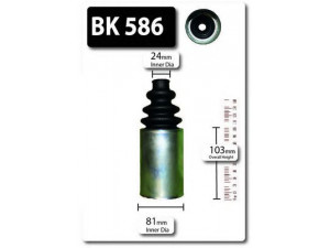 SHAFTEC BK586 gofruotoji membrana, kardaninis velenas 
 Ratų pavara -> Gofruotoji membrana