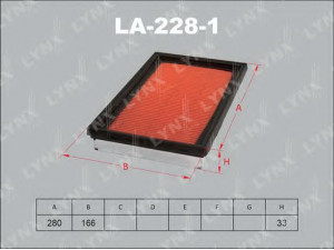 LYNXauto LA-228-1 oro filtras 
 Techninės priežiūros dalys -> Techninės priežiūros intervalai
5-86121-622-0, 5-86122-864-0, 8-94132-678-0