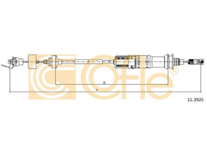COFLE 11.3925 sankabos trosas 
 Dviratė transporto priemonės -> Kabeliai ir tachometro velenaai -> Sankabos trosas
1487725080, 2150AN