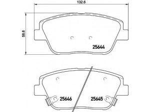 HELLA 8DB 355 020-551 stabdžių trinkelių rinkinys, diskinis stabdys 
 Techninės priežiūros dalys -> Papildomas remontas
581012TA50, 581013QA50, 581014UA00