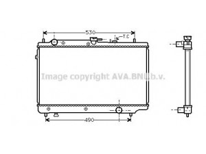 AVA QUALITY COOLING MZ2086 radiatorius, variklio aušinimas 
 Aušinimo sistema -> Radiatorius/alyvos aušintuvas -> Radiatorius/dalys
PN4615200A, PN4615200B, PN4615200C