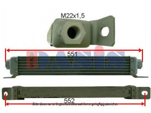 AKS DASIS 266000N alyvos aušintuvas, variklio alyva
81325606070