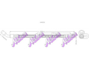 Brovex-Nelson H4830 stabdžių žarnelė 
 Stabdžių sistema -> Stabdžių žarnelės
46430S1AE01, 46430S1AE61, 46460S1AE01