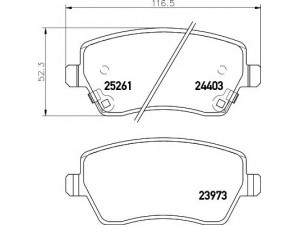 HELLA 8DB 355 015-981 stabdžių trinkelių rinkinys, diskinis stabdys 
 Techninės priežiūros dalys -> Papildomas remontas
D10601HA0A, D10601HA0B