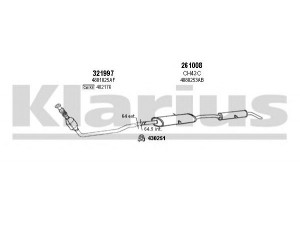 KLARIUS 220035E išmetimo sistema 
 Išmetimo sistema -> Išmetimo sistema, visa