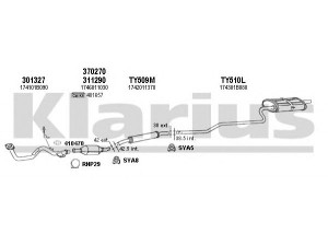 KLARIUS 900333U išmetimo sistema 
 Išmetimo sistema -> Išmetimo sistema, visa