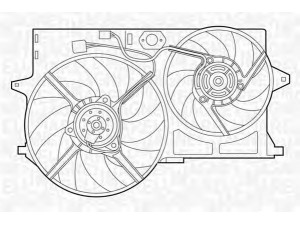 MAGNETI MARELLI 069422299010 ventiliatorius, radiatoriaus 
 Aušinimo sistema -> Oro aušinimas
125341, 125469, 125471, 1308.J1