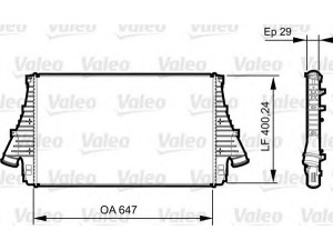 VALEO 818830 tarpinis suslėgto oro aušintuvas, kompresorius 
 Variklis -> Oro tiekimas -> Įkrovos agregatas (turbo/superįkrova) -> Tarpinis suslėgto oro aušintuvas
51782907