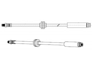KAWE 512713 stabdžių žarnelė 
 Stabdžių sistema -> Stabdžių žarnelės
4806G7, 4806P5, 1367814080, 51725096