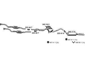 ERNST 010268 išmetimo sistema 
 Išmetimo sistema -> Išmetimo sistema, visa