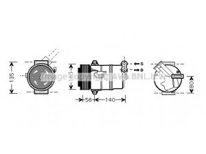 AVA QUALITY COOLING OLK428 kompresorius, oro kondicionierius 
 Oro kondicionavimas -> Kompresorius/dalys
6854059, 6854062, 13124750, 24466994