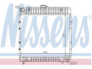 NISSENS 62710 radiatorius, variklio aušinimas 
 Aušinimo sistema -> Radiatorius/alyvos aušintuvas -> Radiatorius/dalys
123 500 37 03, 123 500 39 03, 123 500 56 03