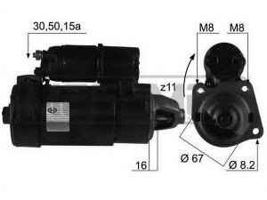 MESSMER 220072 starteris 
 Elektros įranga -> Starterio sistema -> Starteris
4350064, 4443493, 4443494, 4623153