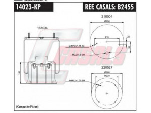 CASALS B2455 dėklas, pneumatinė pakaba
3229003100, 3229213100, 3229223100