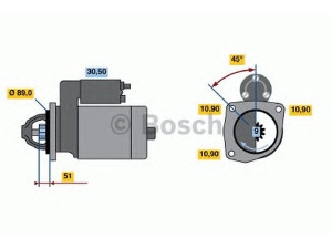 BOSCH 0 986 011 130 starteris
305 541 4 R92, 305 555 7 R92, 321 867 7 R91