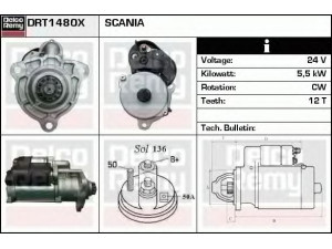 DELCO REMY DRT1480X starteris 
 Elektros įranga -> Starterio sistema -> Starteris
1447911