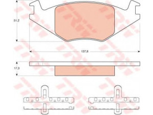 TRW GTD1019 stabdžių rinkinys, diskiniai stabdžiai 
 Stabdžių sistema -> Diskinis stabdys -> Stabdžių remonto rinkinys