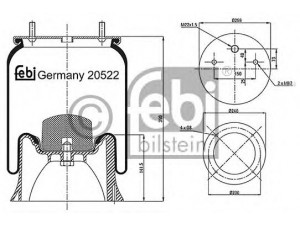 FEBI BILSTEIN 20522 dėklas, pneumatinė pakaba
3 229 0029 00
