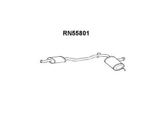VENEPORTE RN55801 vidurinis duslintuvas 
 Išmetimo sistema -> Duslintuvas
7700798195